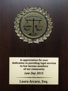 Dedication to Providing Legal Services to Low Income Members of [the] Community